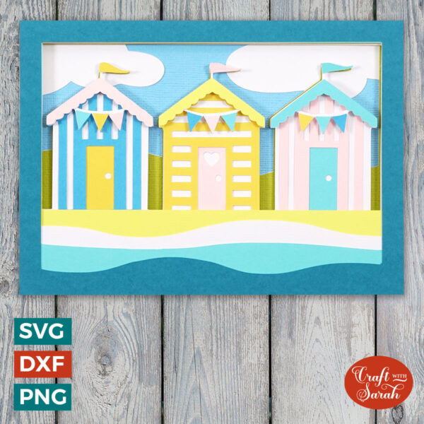 Beach Huts Card