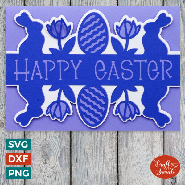 Blue Easter Card