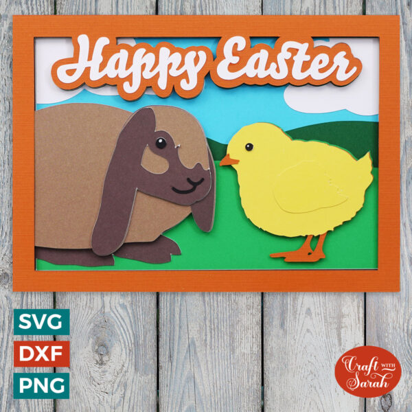 Bunny and Chick Easter Card