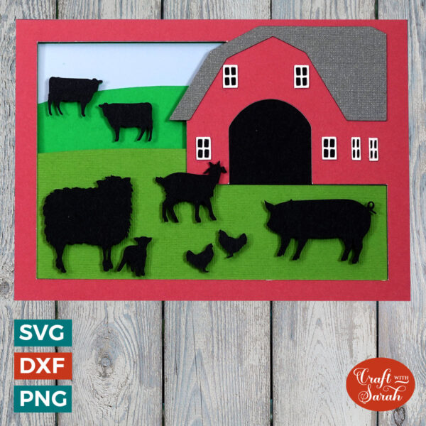 Farm Animal Scene Card