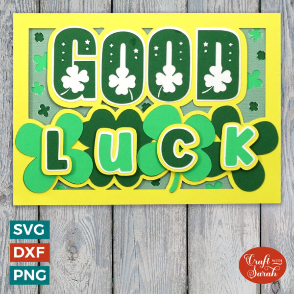 Lucky Clover Good Luck Card