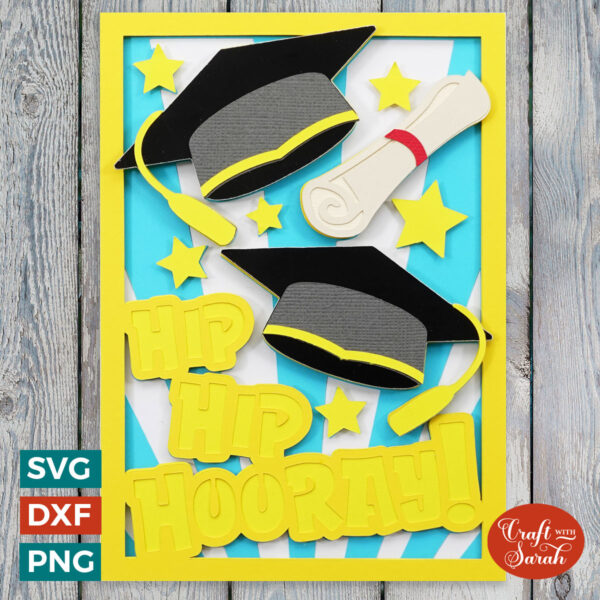 Hip Hip Hooray Graduation Card