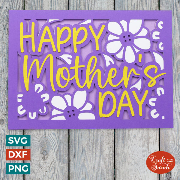 Happy Mother's Day Card with Flowers