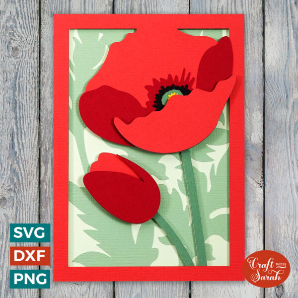 Poppies Card (Poppy Flowers)