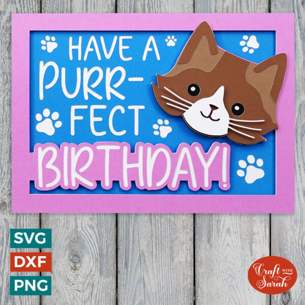 Purrfect Birthday Card