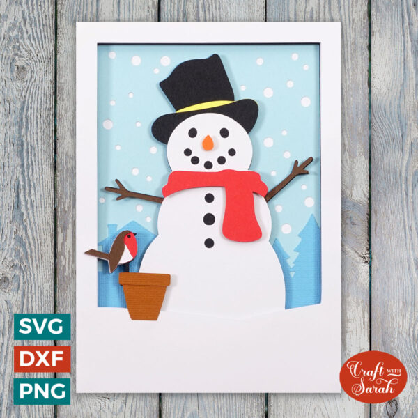 Snowman with Robin Card