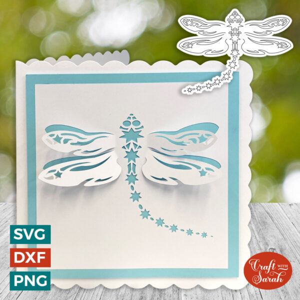 Dragonfly Bend Out Card