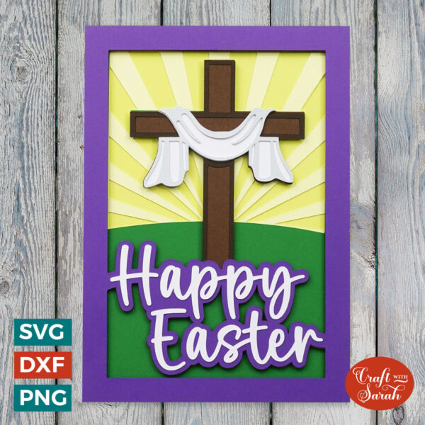 Happy Easter Cross Card