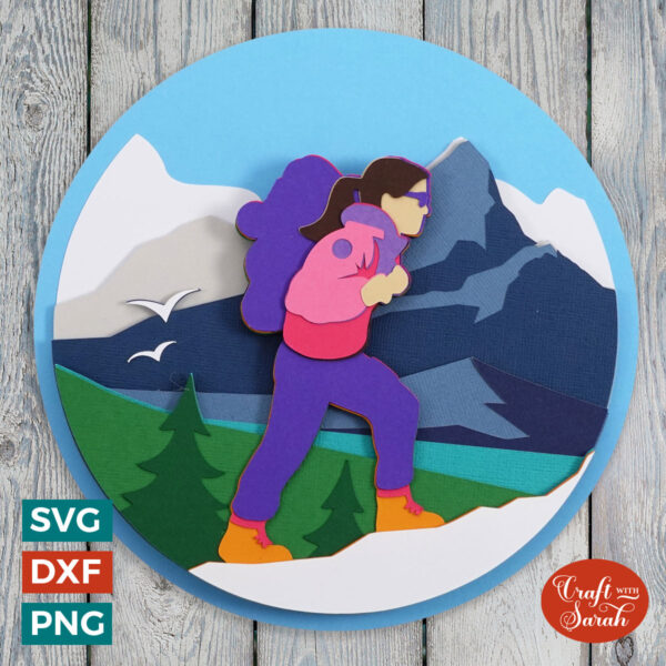 Hiker SVG - Female (Hiking)