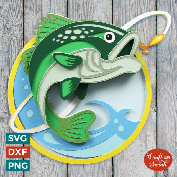 Fishing SVG (Bass Fish)