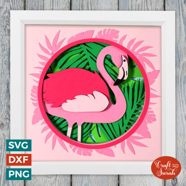 Flamingo Shadow Box