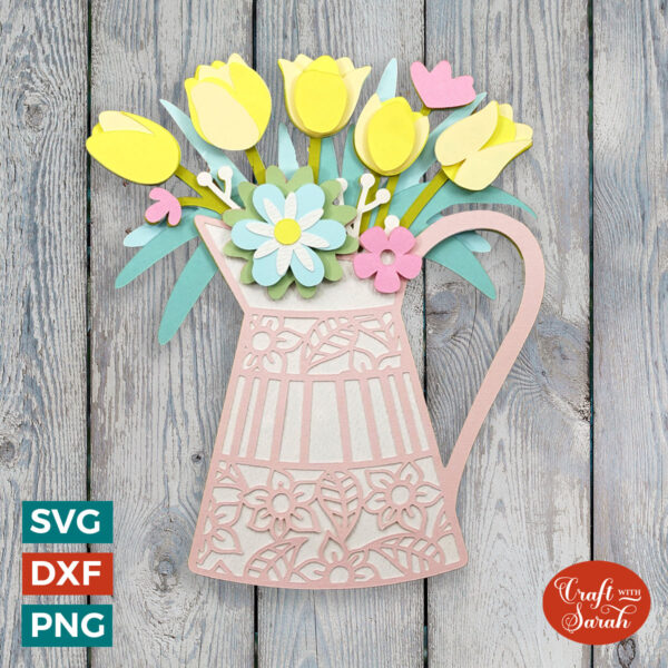 Flowers in Jug SVG