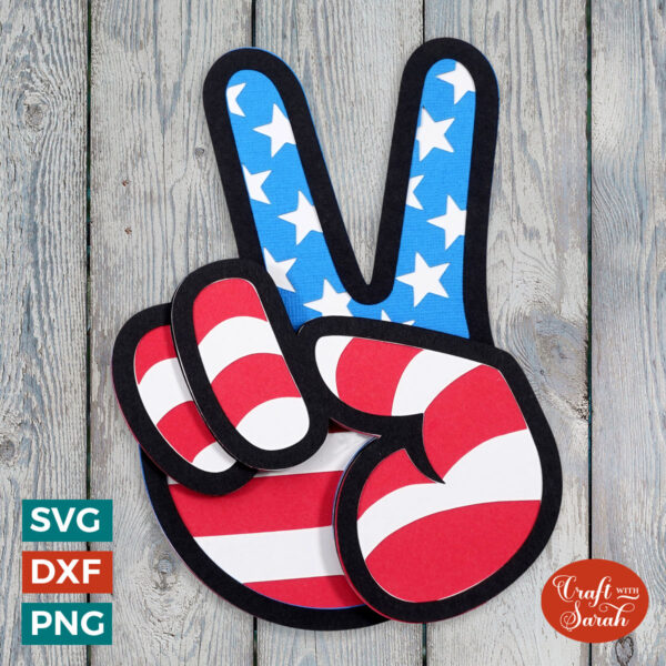 Fourth of July Hand SVG