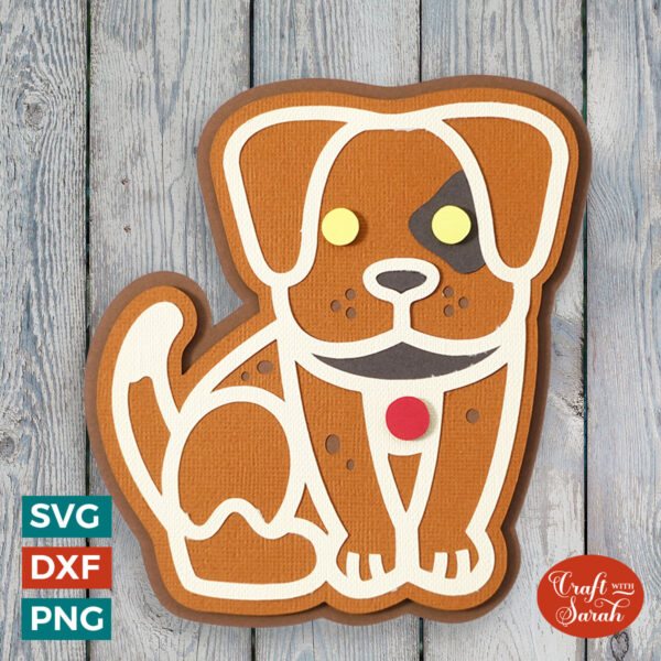 Gingerbread Dog SVG