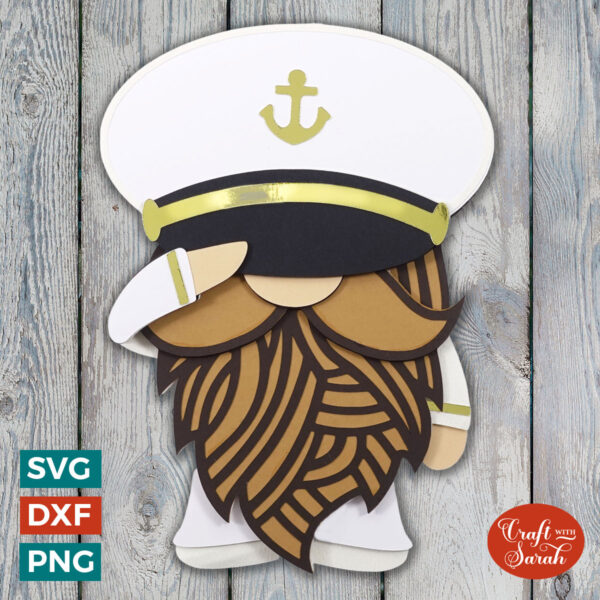 Navy Formal Gnome SVG - Male