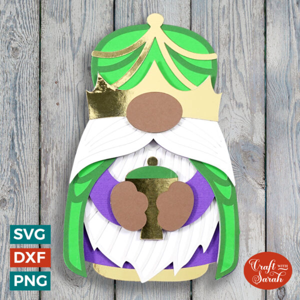 Wise Man 2 Nativity Gnome SVG