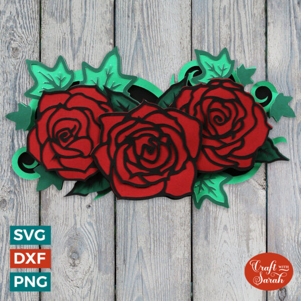 Gothic Roses SVG