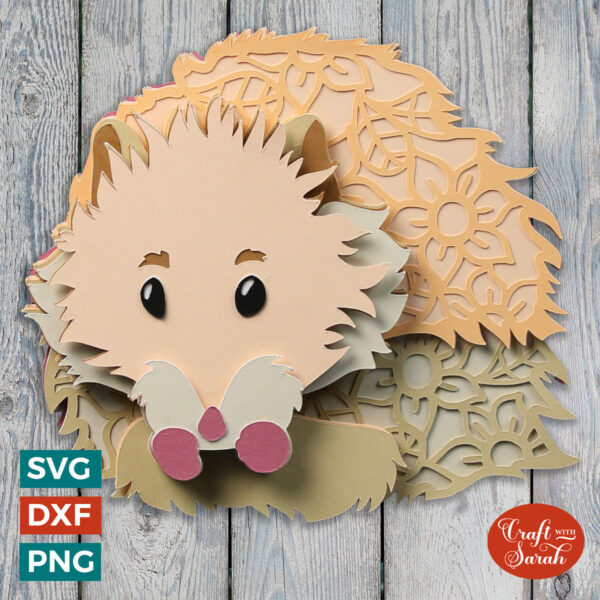 Long Fur Hamster SVG