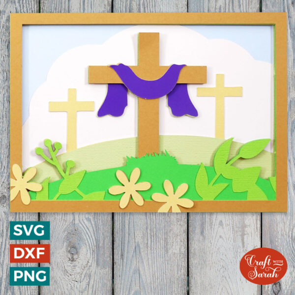 Easter Cross Landscape Card