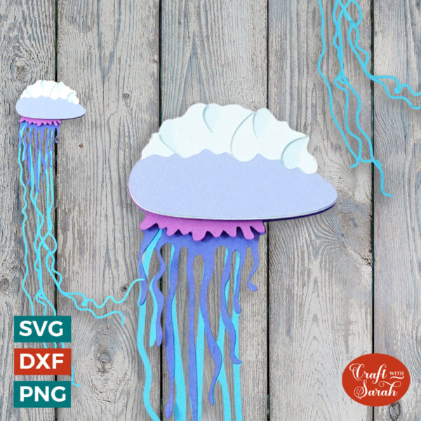 Man O War Jellyfish SVG