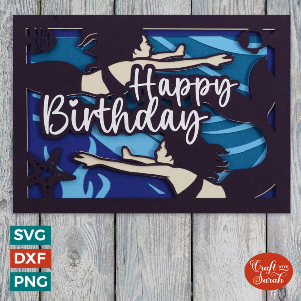 Mermaid Birthday Card