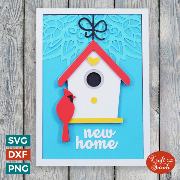 Birdhouse New Home Card