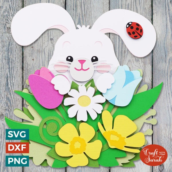 Peeking Bunny SVG