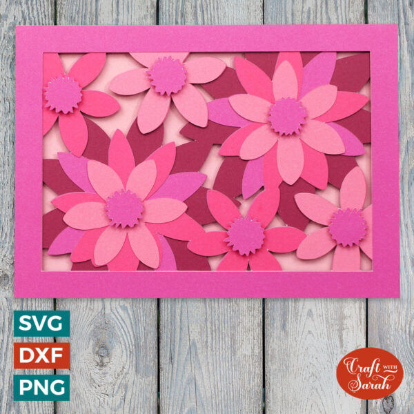 Pink Flowers Card