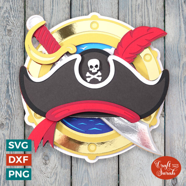 Pirate Hat & Cutlass SVG