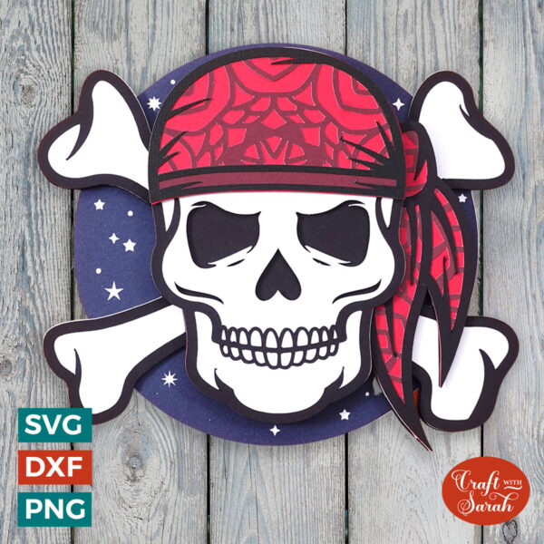 Pirate Skull & Crossbones SVG