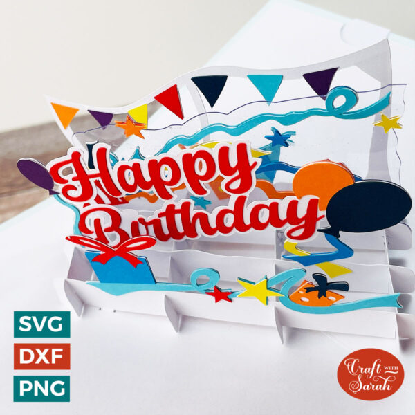 Happy Birthday Pop Up Card - Image 2