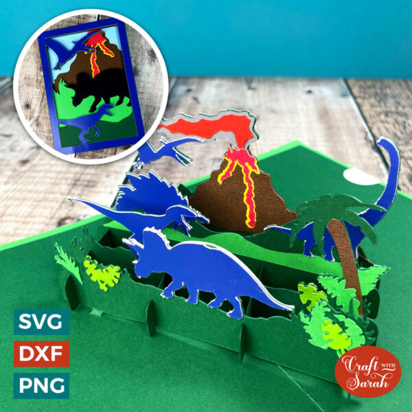 Dinosaurs Pop Up Card - Image 2