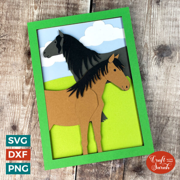 Horses Pop Up Card - Image 2