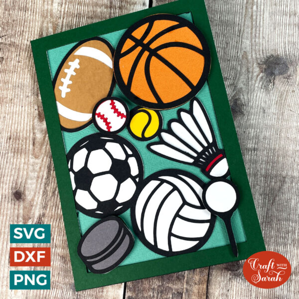 Sports Balls Pop Up Card - Image 2