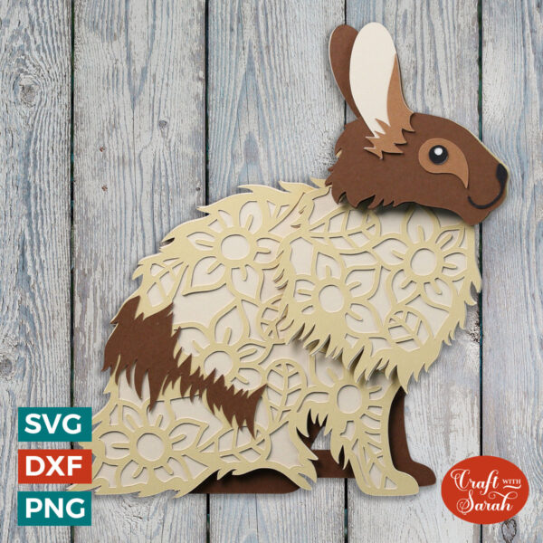 Long Fur Rabbit SVG