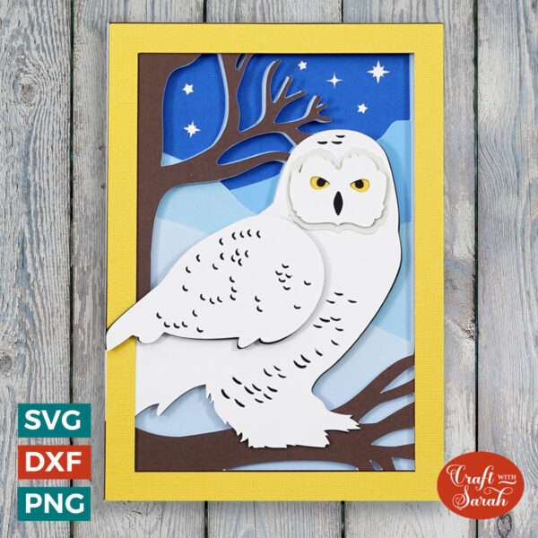 Snowy Owl in Tree Card