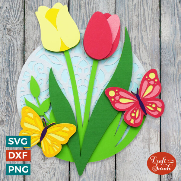 Spring Tulips SVG