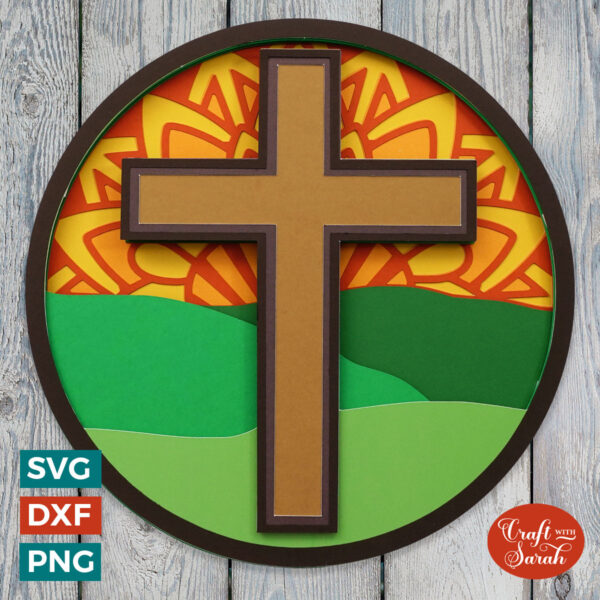 Sunset Cross SVG