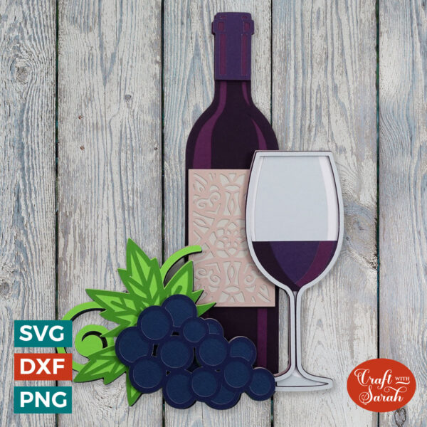 Bottle of Wine SVG