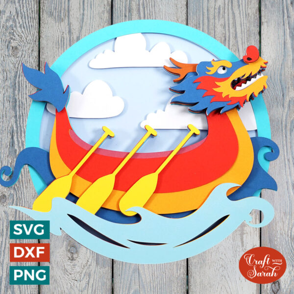 Dragon Boat Racing SVG