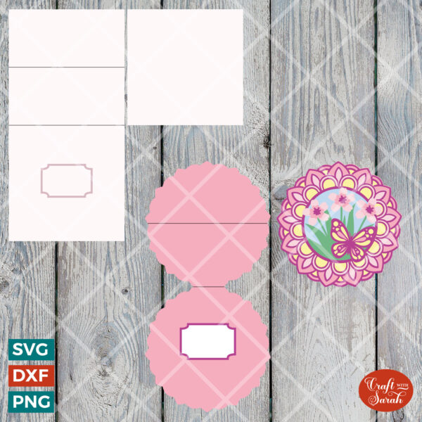 Easel Cards: Square & Circular Templates