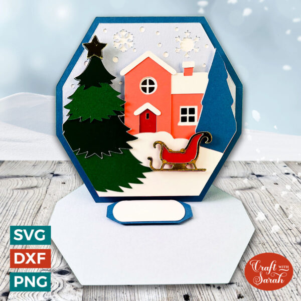 Christmas Village Easel Card