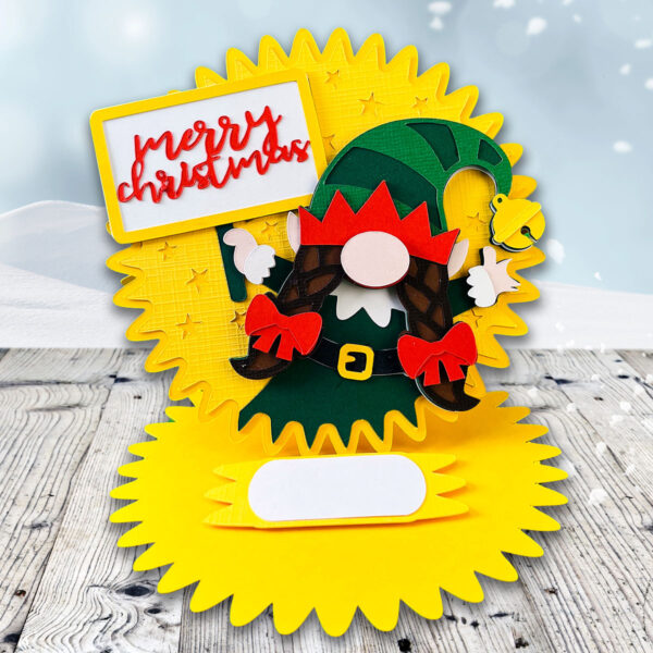 Elf Gnome Easel Card