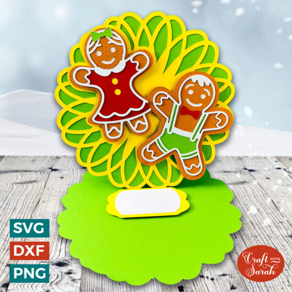 Gingerbread People Easel Card