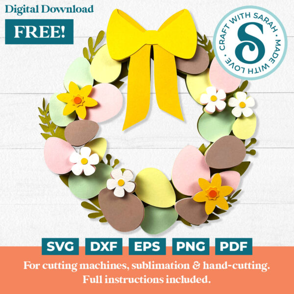 Easter Wreath SVG