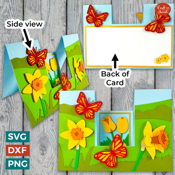 Spring Daffodils Stepper Card