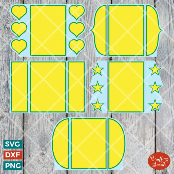 Gate Fold Templates - 5 Designs