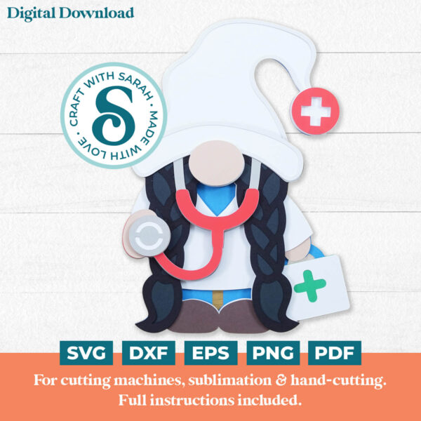 Doctor Gnome SVG - Female