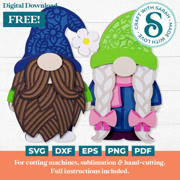 Gnome SVGs - Free Layered Gnomes