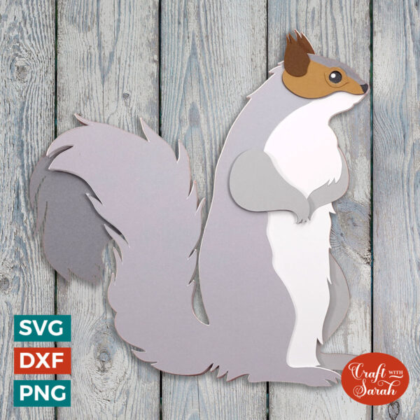 Grey Squirrel SVG